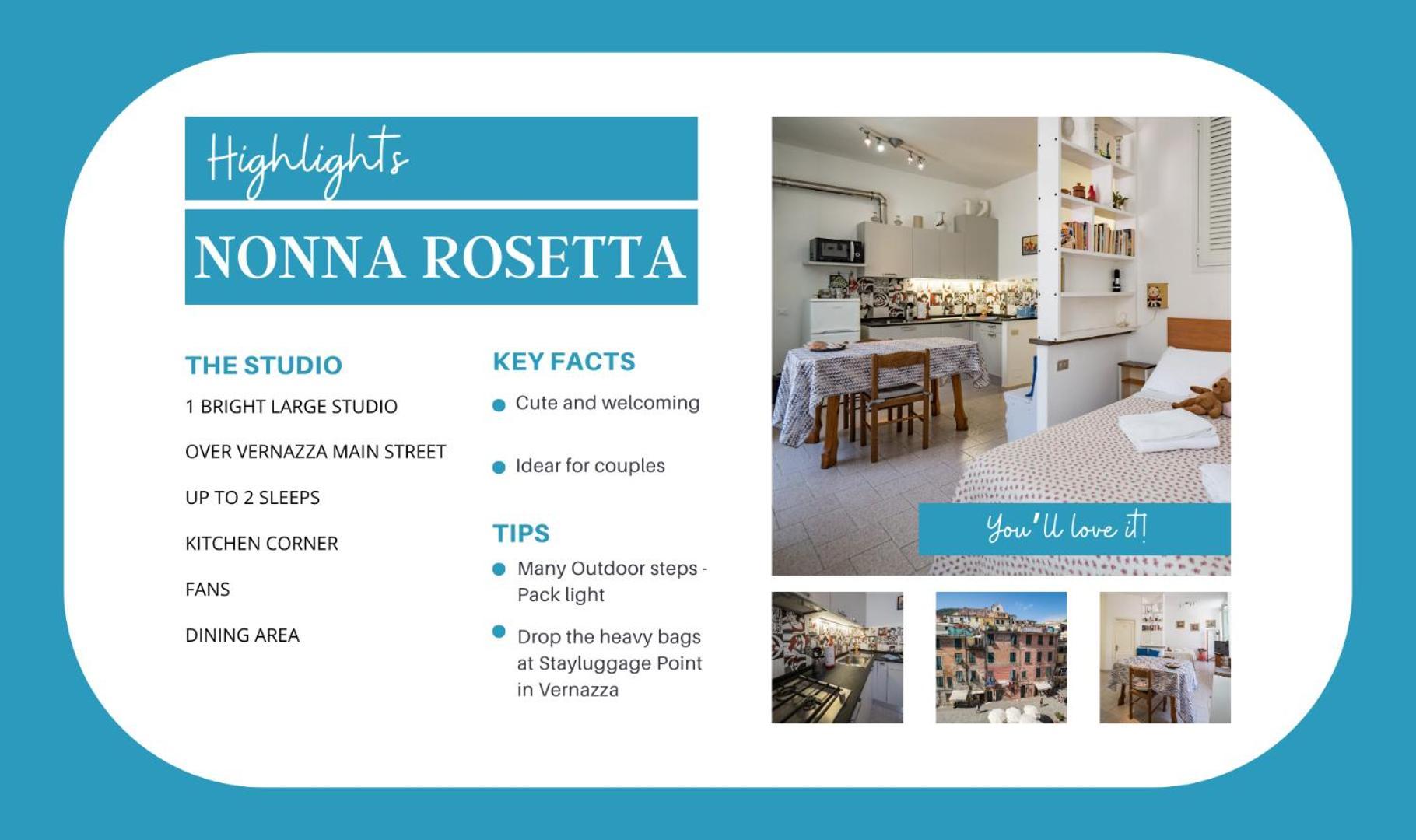 Nonna Rosetta Traditional Studio Vernazza Eksteriør bilde
